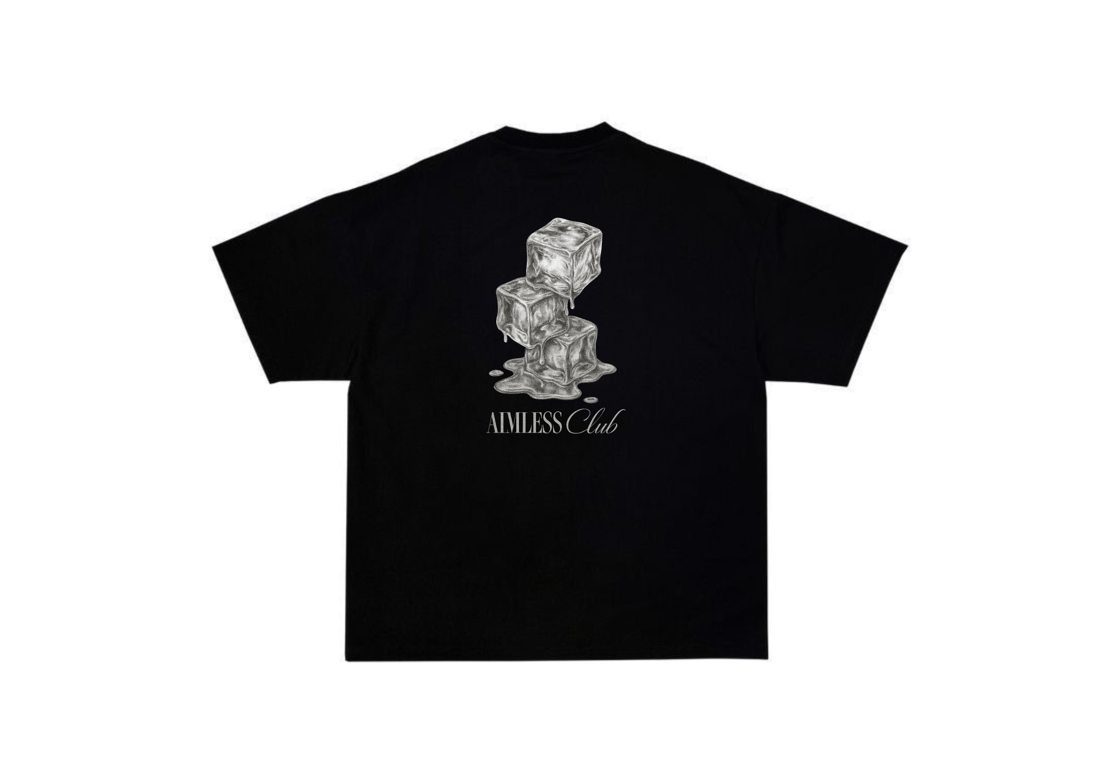 Aimless cube black tee