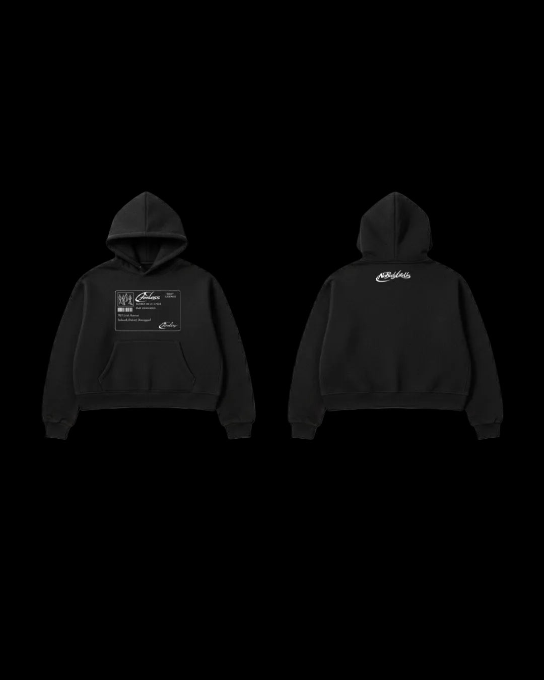 AIMLESS — Drop 3 ID Hoodie white